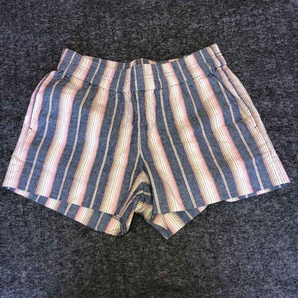 J Crew stripe pattered cotton shorts